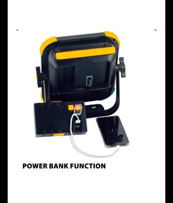 Faretto led 30W ricaricabile con altoparlanti bluetooth