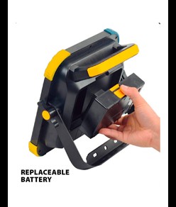 Faretto led 30W ricaricabile con altoparlanti bluetooth