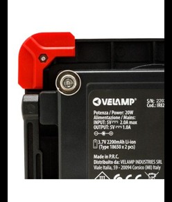 Faretto ricaricabile con powerbank