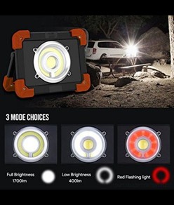 Faretto ricaricabile con powerbank