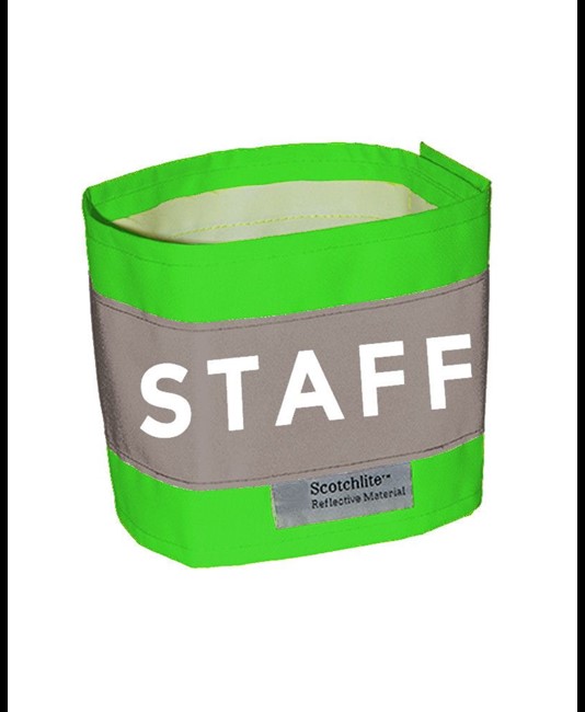 Fascia alta visibilità Safemax con scritta STAFF