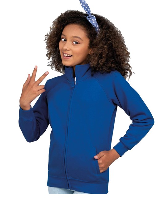 Felpa bambini con zip lunga JHK Felpa bambini con zip lunga JHK