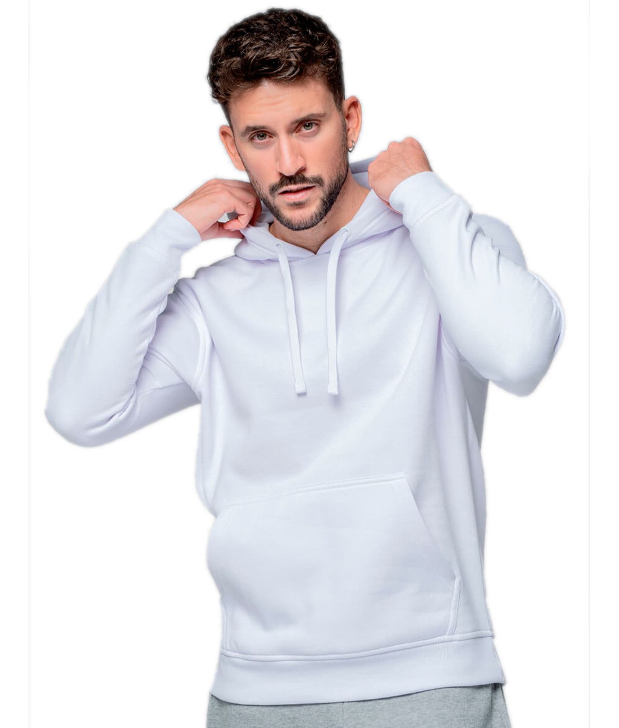 FELPA UOMO CAPPUCCIO LEGGERA FRENCH TERRY JHK