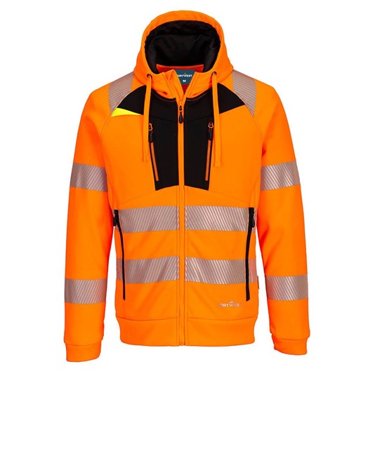 Felpa ad alta visibilità con cappuccio Portwest DX477 Felpa ad alta visibilità con cappuccio Portwest DX477
