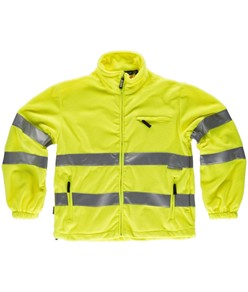 Felpa in pile con bande rifrangenti Workteam