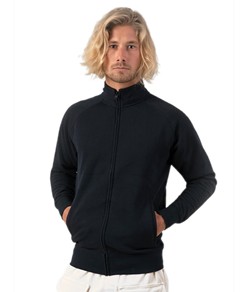 FELPA UNISEX ZIP INTERA LEGGERA FRENCH TERRY JHK