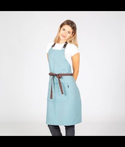 Grembiule con pettorina con cinghie di cuoio 82x72 cm Garys