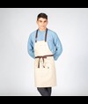 Grembiule pettorina in beige con fibbia legata Garys
