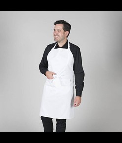 Grembiule con pettorina e tasca twill Garys