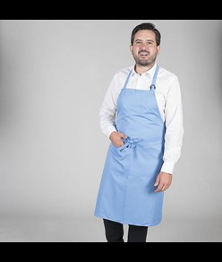 Grembiule con pettorina e tasca twill Garys