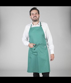 Grembiule con pettorina e tasca twill Garys