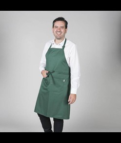 Grembiule con pettorina e tasca twill Garys