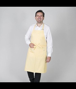 Grembiule con pettorina e tasca twill Garys