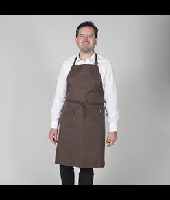 Grembiule con pettorina e tasca twill Garys