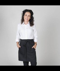 Grembiule senza pettorina e tasca twill poliester Garys