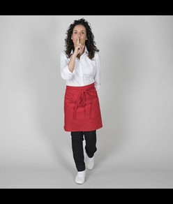 Grembiule senza pettorina e tasca twill poliester Garys