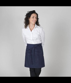 Grembiule senza pettorina e tasca twill poliester Garys