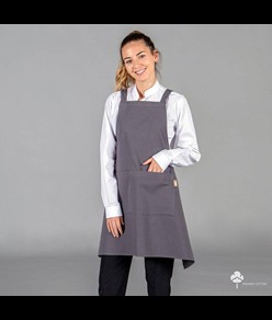 Grembiule con pettorina tessuto organico Garys