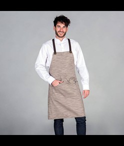 Grembiule con pettorina twill rustica Garys