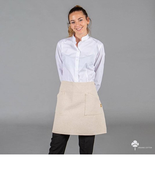 Grembiule senza pettorina "stuoia" tessuto organico Garys Grembiule senza pettorina "stuoia" tessuto organico Garys