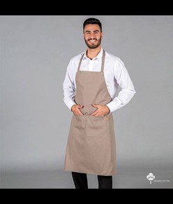 Grembiule con pettorina tessuto organico Garys