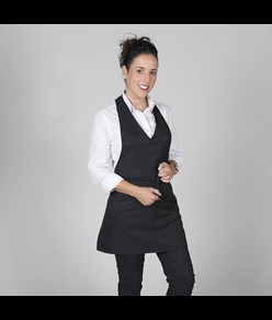 Grembiule bistro scollo a v tasca centro Garys