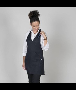 Grembiule bistro scollo a v tasca centro Garys