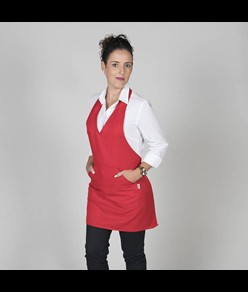 Grembiule bistro scollo a v tasca centro Garys