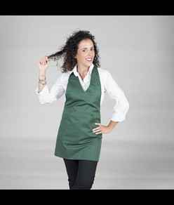 Grembiule bistro scollo a v tasca centro Garys