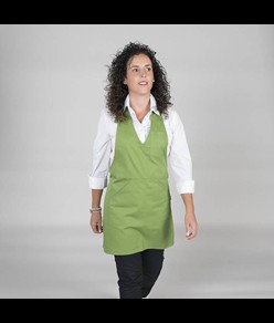 Grembiule bistro scollo a v tasca centro Garys