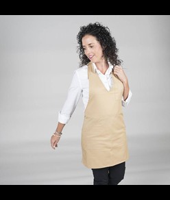 Grembiule bistro scollo a v tasca centro Garys