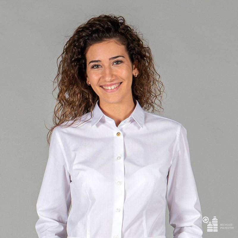Camicia donna tessuto riciclato Garys Idara