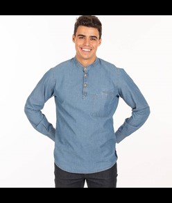 Camicia uomo slim fit lavata Garys Romeo