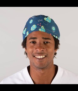 Cappellino chirurgo con lacci tessuto riciclato Garys