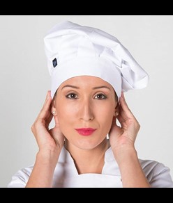 Cappellino gran chef bianco con velcro Garys