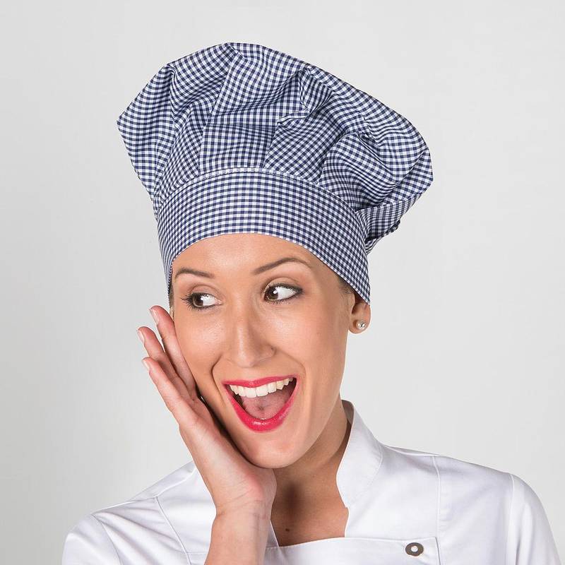 Cappellino gran chef vichy con velcro Garys