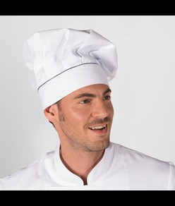 Cappellino chef con velcro bianco bordino colorato Garys