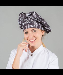 Cappello gran chef stampato poliestere Garys Serge