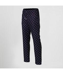 Pantalone elastico con cordino esterno microfibra stampata Garys Pantalone elastico con cordino esterno microfibra stampata Garys