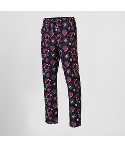 Pantalone elastico con cordino esterno microfibra stampata Garys Pantalone elastico con cordino esterno microfibra stampata Garys