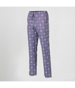 Pantalone elastico con cordino esterno microfibra stampata Garys Pantalone elastico con cordino esterno microfibra stampata Garys