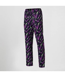 Pantalone elastico con cordino esterno microfibra stampata Garys Pantalone elastico con cordino esterno microfibra stampata Garys