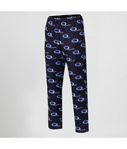 Pantalone elastico con cordino esterno microfibra stampata Garys Pantalone elastico con cordino esterno microfibra stampata Garys