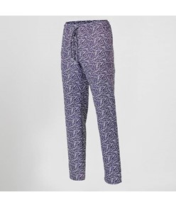 Pantalone elastico con cordino esterno microfibra stampata Garys Pantalone elastico con cordino esterno microfibra stampata Garys