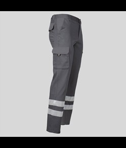Pantalone multitasche elastico con 2 bande catarifrangenti Garys Gamo