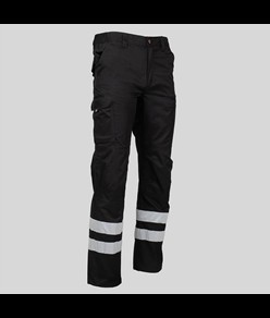 Pantalone unisex multitasche elastico con due bande riflettenti Garys Arce