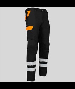 Pantalone multitasche con due bande catarifrangenti Garys Arce
