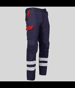 Pantalone multitasche con due bande catarifrangenti Garys Arce