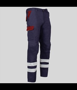 Pantalone multitasche con due bande catarifrangenti Garys Arce