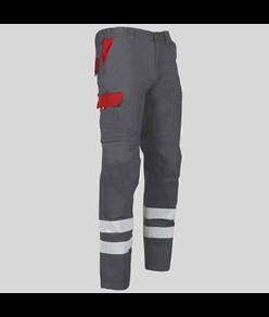 Pantalone multitasche con due bande catarifrangenti Garys Arce